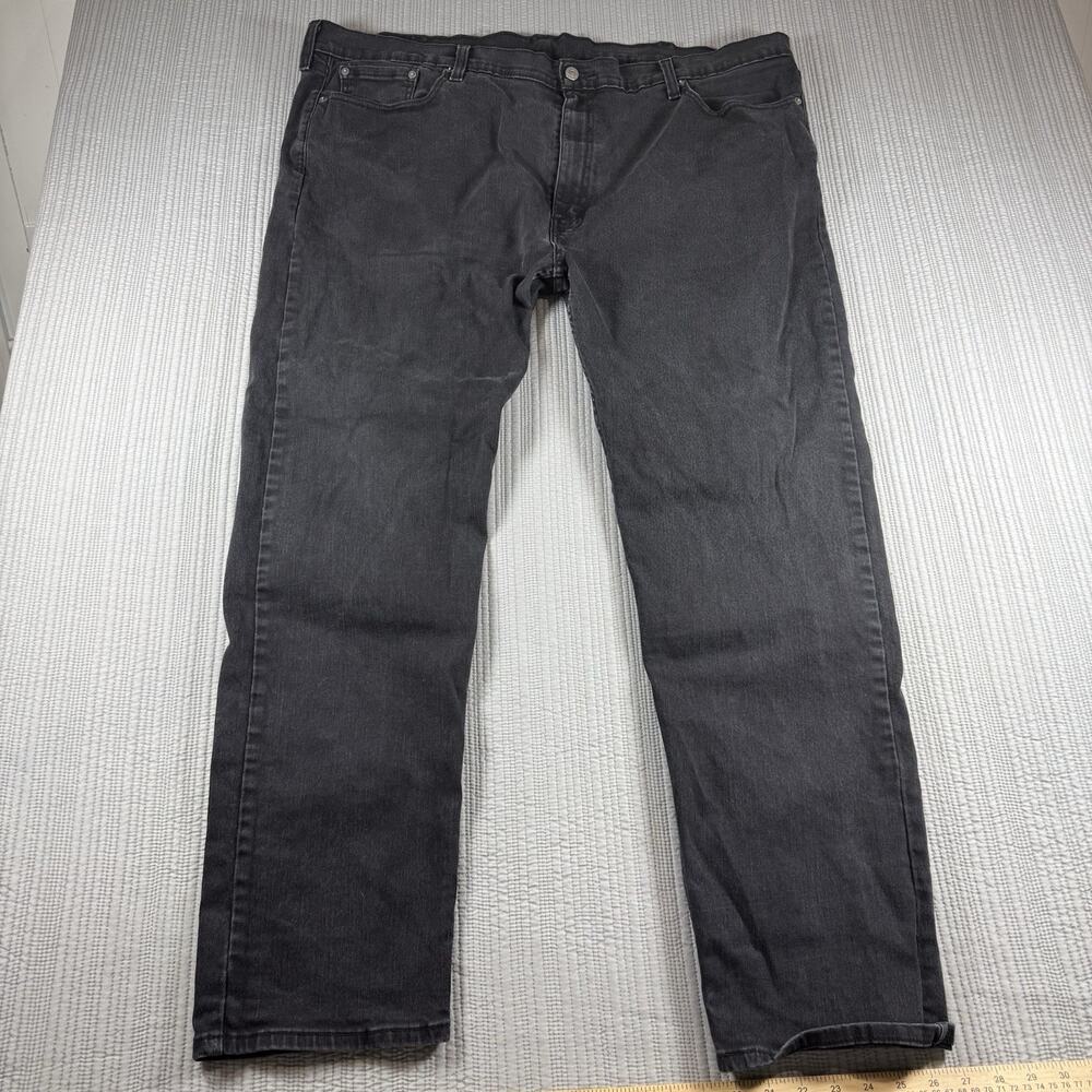 Levis 502 Jeans Men’s 46 X 32 Tapered Leg Black Streetwear Urban Rocker Grunge
